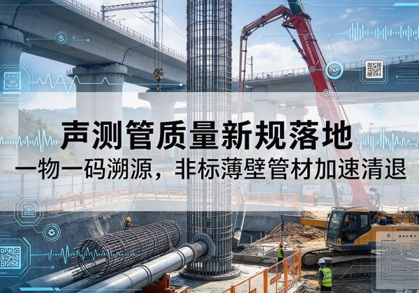 万山声测管质量新规落地，一物一码溯源，非标薄壁管材加速清退