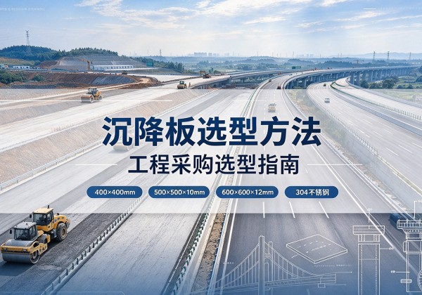 万山沉降板选择方法